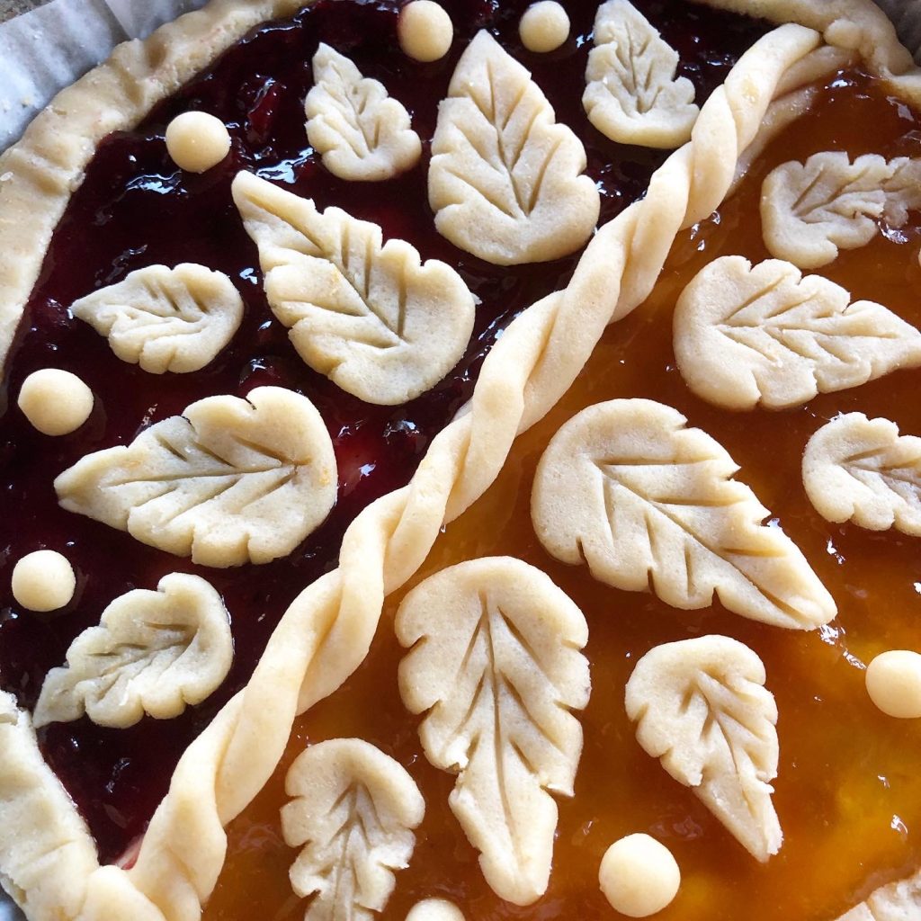 Dettaglio di crostata fatta in casa