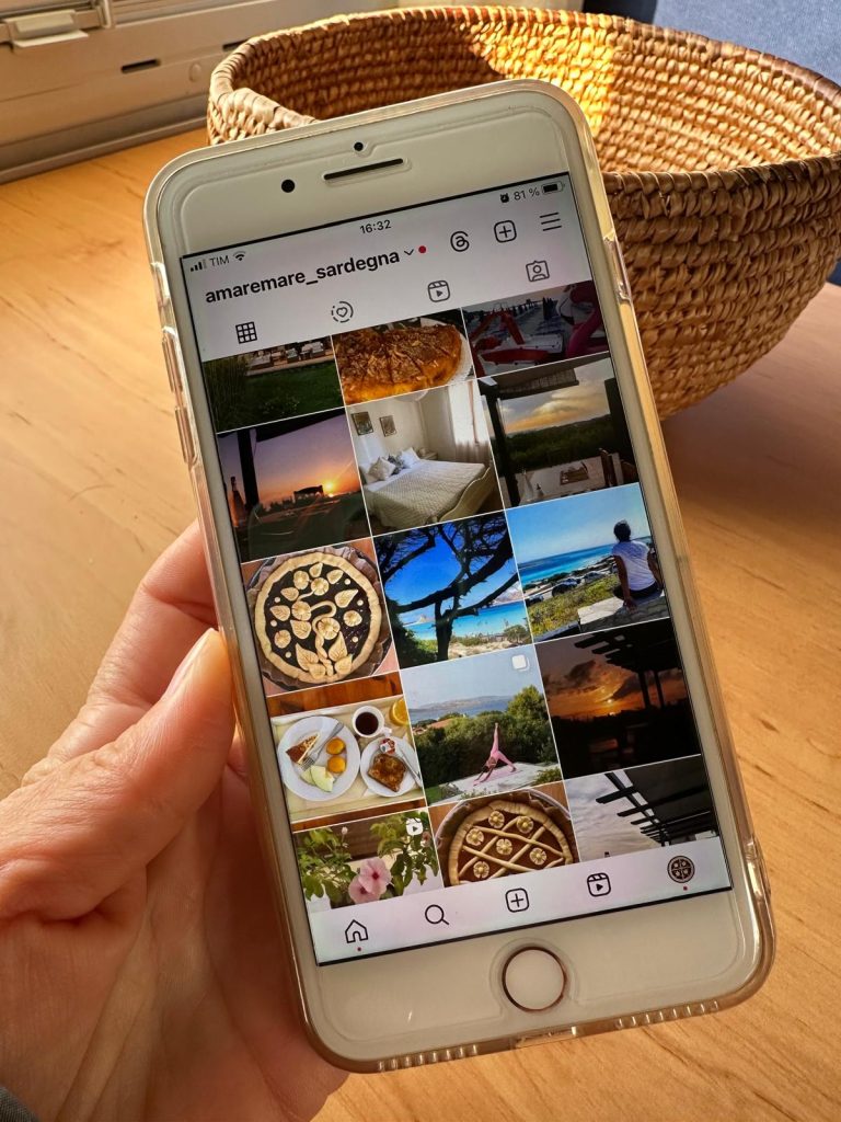 Schermata Instagram su smartphone